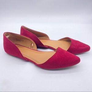 Maroon Ballet Flats
